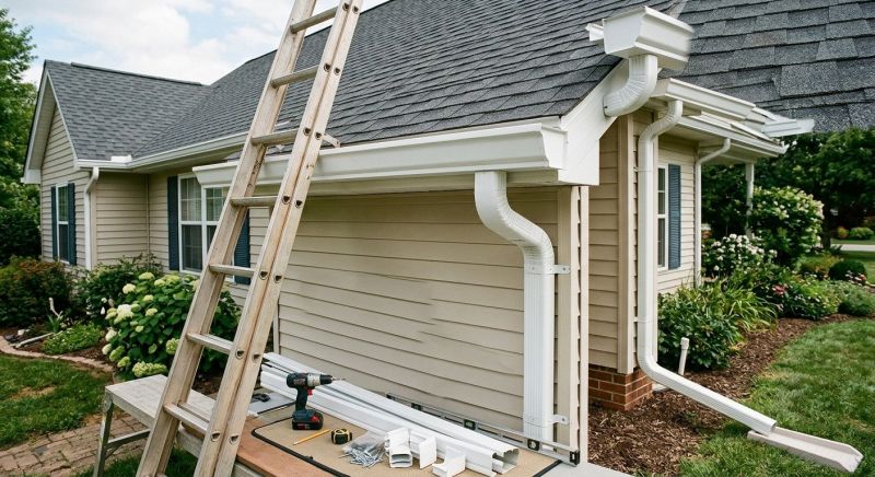 Vinyl Gutters Installation in Mcdonough, GA
